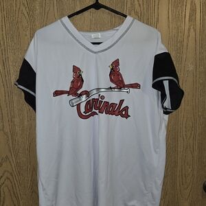 White Cardinals Turn Aheas The Clock Graphic T-Shirt